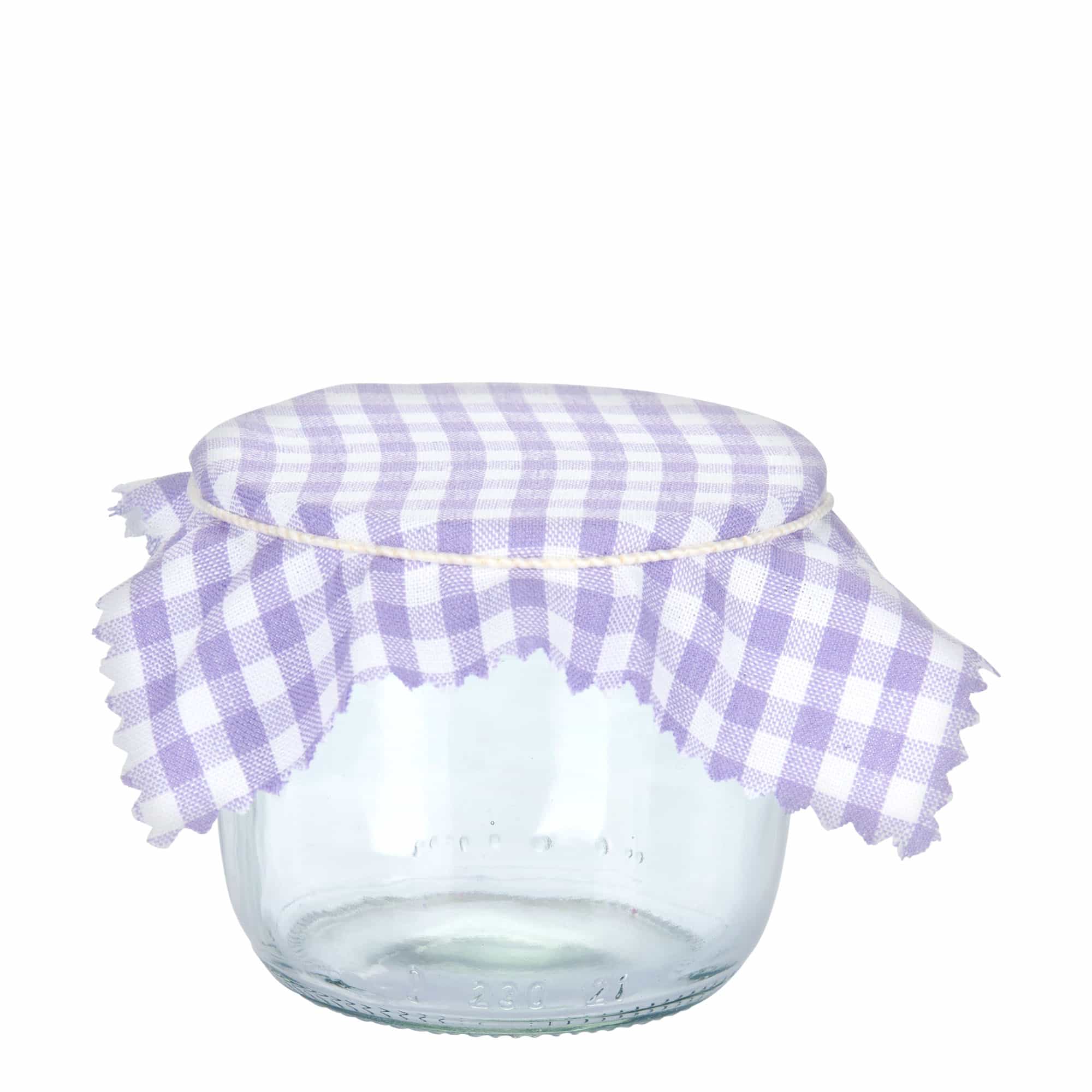 Neliönmuotoinen ruudullinen kangasliina 12x12, tekstiili, liila, suuaukko: TO38-TO53
