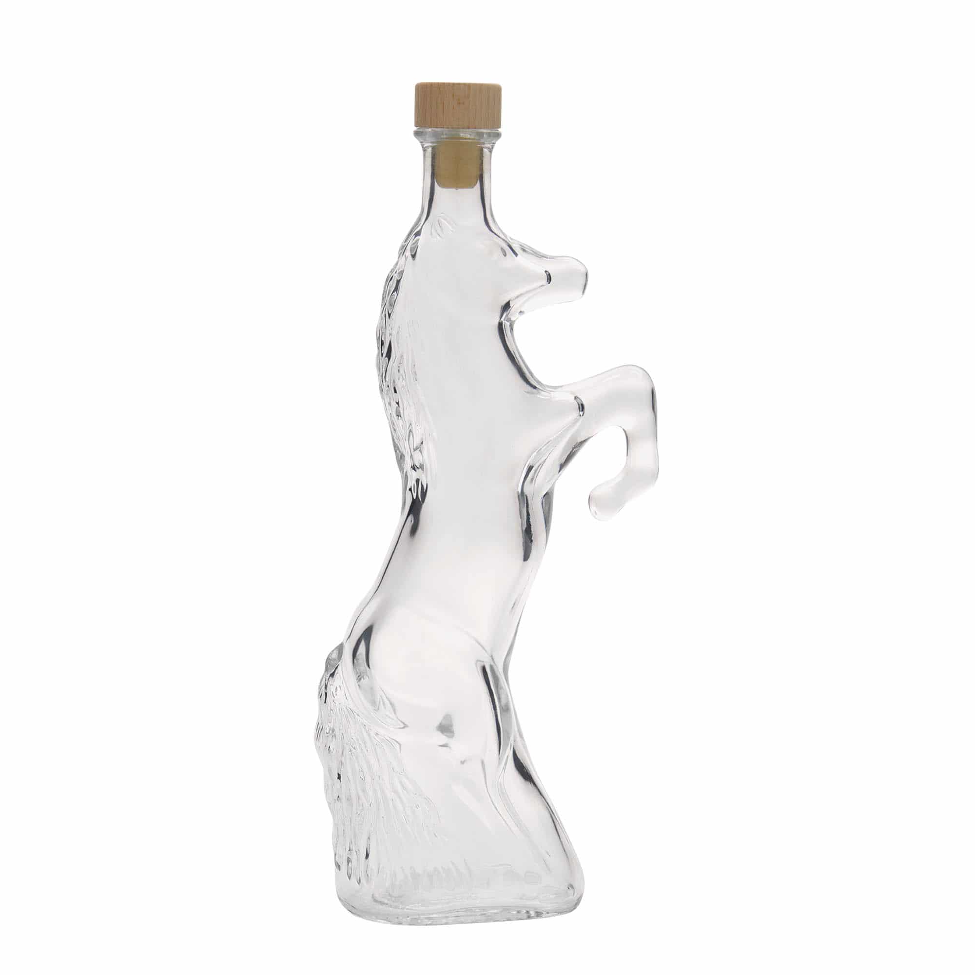 350 ml lasipullo 'Wild Horse', suu: korkki