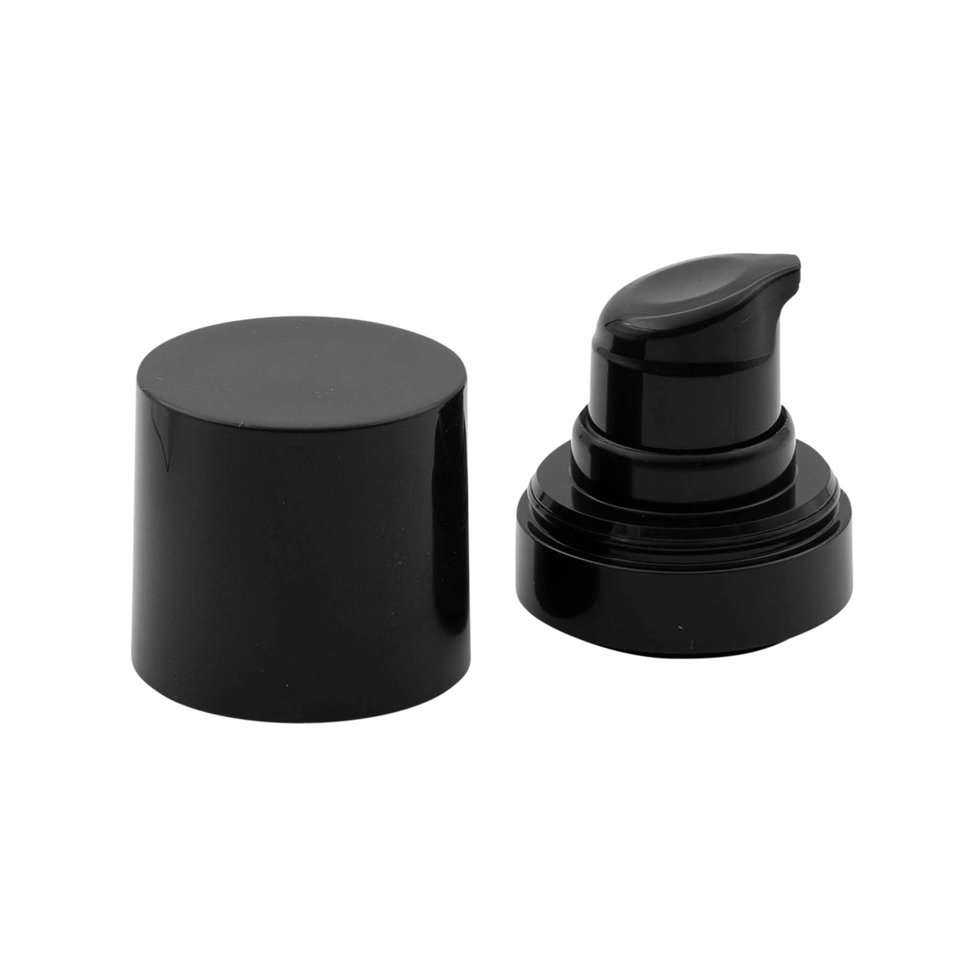 Airless-annostelupumpun pää 'Micro', PP-muovi, musta Airless-annostelupumpun pää 'Micro', PP-muovi, musta