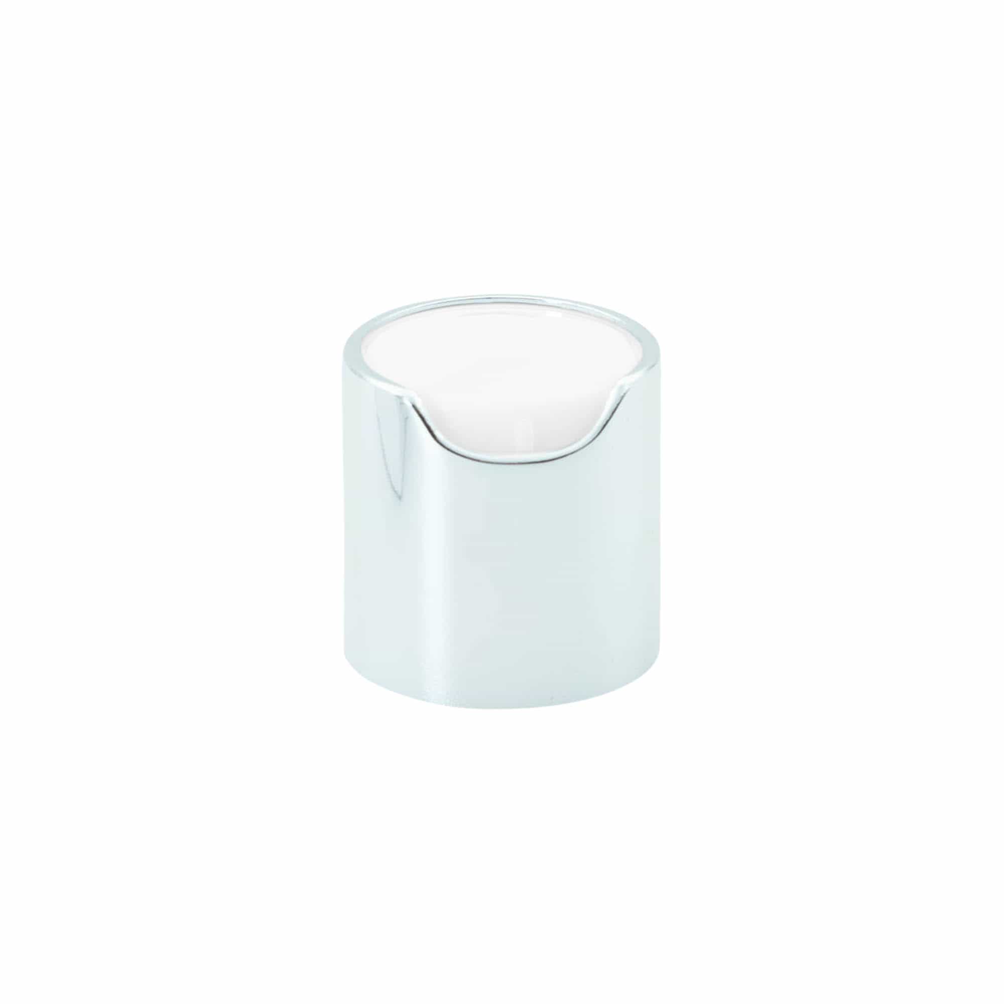 Ruuvikorkki Disc Top, PP-muovi, hopea, aukon koko: 24/410